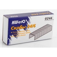 Фото Скобы для степлера KW-TRIO 0246, 24/6, картонная коробка. Интернет-магазин Vseinet.ru Пенза