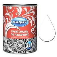Фото Грунт-эмаль по ржавчине алкидная 0,9 кг. "РАСЦВЕТ" белая. Интернет-магазин Vseinet.ru Пенза