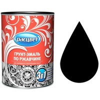 Грунт-эмаль по ржавчине алкидная 1,9 кг. "РАСЦВЕТ" черная. Интернет-магазин Vseinet.ru Пенза