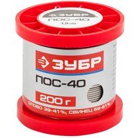 Припой Зубр 55451-200-10, ПОС 40, проволока, 200г, 1мм. Интернет-магазин Vseinet.ru Пенза