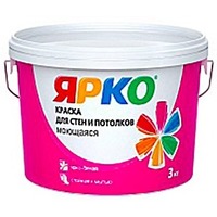 Краска "ЯРКО" (для стен и потолков МОЮЩАЯСЯ ведро 14 кг). Интернет-магазин Vseinet.ru Пенза