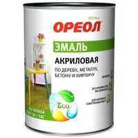 Эмаль акриловая глянцевая ОРЕОЛ белая 0,9 кг.. Интернет-магазин Vseinet.ru Пенза