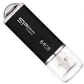 Фото Флешка Silicon Power Ultima II I-Series 64Гб,  USB 2.0, черная (SP064GBUF2M01V1K). Интернет-магазин Vseinet.ru Пенза