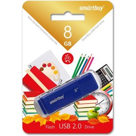 Фото Флешка SmartBuy SB8GBDK-B, 8Гб, голубая. Интернет-магазин Vseinet.ru Пенза