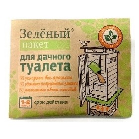 Фото Средство ДОКТОР РОБИК Зеленый пакет для дачного туалета. Интернет-магазин Vseinet.ru Пенза