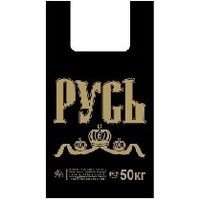 АРТПЛАСТ Пакет-майка 31+17х55 (Русь, черная) (100). Интернет-магазин Vseinet.ru Пенза