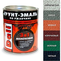 МОЛОТКОВАЯ грунт-эмаль по ржавчине (2,0 л.) зеленый "Рогнеда" (20463). Интернет-магазин Vseinet.ru Пенза