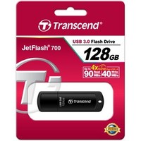 Флешка Transcend JetFlash 700 128Гб, USB 3.0, черный (TS128GJF700). Интернет-магазин Vseinet.ru Пенза