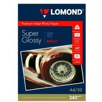 Фотобумага Lomond 1105100 A4/240г/м2/20л./белый высокоглянцевое для струйной печати. Интернет-магазин Vseinet.ru Пенза