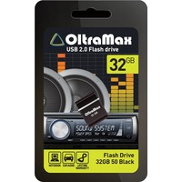 Флешка OltraMax 50 32Гб, USB 2.0, черная (OM032GB-mini-50-B). Интернет-магазин Vseinet.ru Пенза