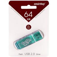 Фото Флешка SmartBuy Glossy, 64Гб, изумрудная. Интернет-магазин Vseinet.ru Пенза
