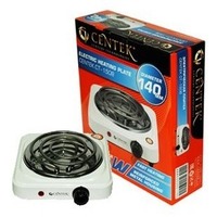 Плитка электрическая CENTEK CT-1508 white 1000Вт, 1 конф., ТЭН 140мм, усиленный корпус. Интернет-магазин Vseinet.ru Пенза