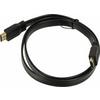 Фото Кабель видео Hi- Sp v.1.4 (19M-19M) FLAT HDMI (m)/HDMI (m)1м. Позолоченные контакты черный. Интернет-магазин Vseinet.ru Пенза