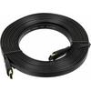 Фото Кабель видео Hi- Sp v.1.4 (19M-19M) FLAT HDMI (m)/HDMI (m)5м. Позолоченные контакты черный. Интернет-магазин Vseinet.ru Пенза
