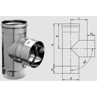 Тройник-Д 90 гр. (430/0,5мм) D120 fm12.120.1.F. Интернет-магазин Vseinet.ru Пенза