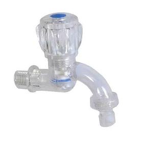 Фото Кран водоразборный пласт. прозрачный 10 см от стены 8803. Интернет-магазин Vseinet.ru Пенза