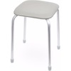 Фото Табурет "Классика-3" на 4-х опорах (квадратное сидение) светло-серый ТК03. Интернет-магазин Vseinet.ru Пенза
