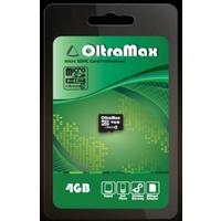 Фото Карта памяти OltraMax micro SDHC 4Гб, Class 4 (OM004GCSDHC4-W/A-AD). Интернет-магазин Vseinet.ru Пенза