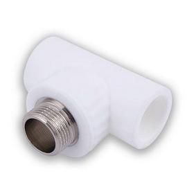 Фото Тройник переходной с наружной резьбой 25х1/2"х25 (60/15) (Valfex) БЕЛЫЙ. Интернет-магазин Vseinet.ru Пенза