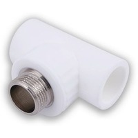 Тройник переходной с наружной резьбой 25х1/2"х25 (60/15) (Valfex) БЕЛЫЙ. Интернет-магазин Vseinet.ru Пенза