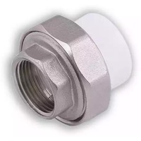 Муфта комб.разъём.(американка) с внутренней резьбой 25x3/4" (100/25) (Valfex) БЕЛАЯ. Интернет-магазин Vseinet.ru Пенза