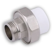 Муфта комб.разъём.(американка) с наружной резьбой 25x1" (80/20) (Valfex) БЕЛАЯ. Интернет-магазин Vseinet.ru Пенза