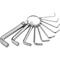 Фото № 1 Набор ключей имбусовых HEX, 1,510 мм, CrV, 10шт.,никелированный, на кольце// SPARTA арт.112685