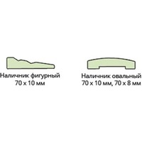 Наличник ламинир. (70*8*2150) белый овальный г.Пенза Леском. Интернет-магазин Vseinet.ru Пенза