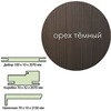 Фото Добор ТЕЛЕСКОП Эк шпон 100*10*2017 Орех темный Леском. Интернет-магазин Vseinet.ru Пенза
