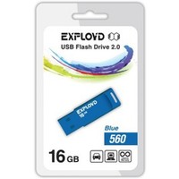 Флешка Exployd 560 16Гб, USB 2.0, голубая (EX-16GB-560). Интернет-магазин Vseinet.ru Пенза