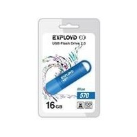 Флешка Exployd 570 16Гб, USB 2.0, голубая (EX-16GB-570). Интернет-магазин Vseinet.ru Пенза