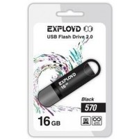 Флешка Exployd 570 16Гб, USB 2.0, черная (EX-16GB-570). Интернет-магазин Vseinet.ru Пенза