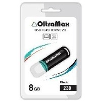 Флешка OltraMax Flash OM 230 8Гб, USB 2.0, черная (OM-8GB-230). Интернет-магазин Vseinet.ru Пенза
