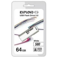 Флешка Exployd 580 64Гб, USB 2.0, белая (EX-64GB-580). Интернет-магазин Vseinet.ru Пенза
