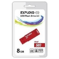 Флешка Exployd 560 8Гб, USB 2.0, красная (EX-8GB-560). Интернет-магазин Vseinet.ru Пенза