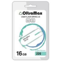 Фото Флешка OltraMax 220, 16Гб, белая с бирюзовым. Интернет-магазин Vseinet.ru Пенза