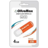 Фото Флешка OltraMax 230, 4Гб, оранжевая. Интернет-магазин Vseinet.ru Пенза