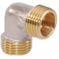 Уголок латунь, никель, наружная - наружная резьба 1/2" U-TEC. UTR 122.N 02. Интернет-магазин Vseinet.ru Пенза