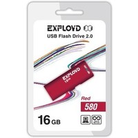 Флешка Exployd 580 16Гб, USB 2.0, красная (EX-16GB-580-Red). Интернет-магазин Vseinet.ru Пенза