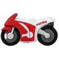 Флешка SmartBuy Wild Motobike 16Гб, USB 2.0, красный с белым (SB16GBBike). Интернет-магазин Vseinet.ru Пенза