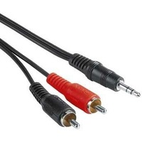 Кабель-переходник аудио Hama H-30455 2хRCA (m)/Jack 3.5 (m) 2м. черный (00030455). Интернет-магазин Vseinet.ru Пенза