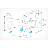 Кронштейн Holder LCDS-5066 черный. Интернет-магазин Vseinet.ru Пенза