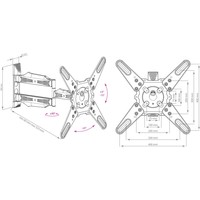 Кронштейн Kromax ATLANTIS-40 титановый. Интернет-магазин Vseinet.ru Пенза