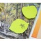Фото № 11 Блок самоклеящийся бумажный Hopax 21449 70x70мм 50лист. 70г/м2 неон зеленый вырубной "яблоко" европодвес