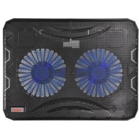 Подставка Buro BU-LCP156-B214 15.6"358x270x21мм 1xUSB 2x 140ммFAN 597г металлическая сетка/пластик черный. Интернет-магазин Vseinet.ru Пенза