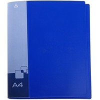Папка на 4-х кольцах Бюрократ 0818/4RBLU A4 пластик 0.7мм кор.18мм внут.и торц.карм синий. Интернет-магазин Vseinet.ru Пенза