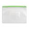 Фото № 6 Папка на молнии ZIP Бюрократ BPM4Agrn А4 карман под визитку ПП пластик 0.15мм зеленая молния