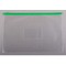Фото № 8 Папка на молнии ZIP Бюрократ BPM4Agrn А4 карман под визитку ПП пластик 0.15мм зеленая молния