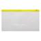 Фото № 3 Папка на молнии ZIP Бюрократ BPM6Ayel А6 карман под визитку ПП пластик 0.15мм желтая молния