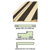 Наличник Эко шпон 80*10*2150 телескоп пепельный дуб Леском. Интернет-магазин Vseinet.ru Пенза